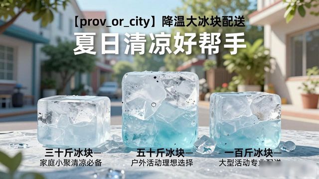 下城降温大冰块配送 夏日清凉好帮手